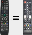 Comandos à distância universal Universal TV Samsung