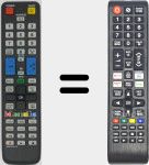 Comandos à distância universal Universal TV Samsung