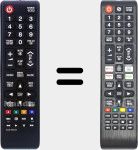 Comandos à distância universal Universal TV Samsung