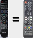 Comandos à distância universal Universal TV Samsung