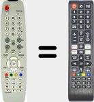 Comandos à distância universal Universal TV Samsung