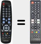 Comandos à distância universal Universal TV Samsung