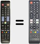 Comandos à distância universal Universal TV Samsung