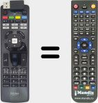 Comando à distância substituto de HTRU07E (0530004313)