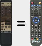 Comando à distância substituto de RC-824 (3990350003)