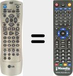 Comando à distância substituto de 6711R1P063A