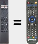 Comando à distância substituto de 996592101199