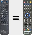 Comando à distância substituto de AKB35914502