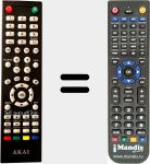 Comando à distância substituto de AKTV4620Smart