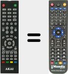 Comando à distância substituto de AKTV4620