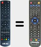 Comando à distância substituto de Akai002