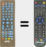 Comando &agrave; dist&acirc;ncia substituto de BS-N2020-DT