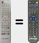 Comando &agrave; dist&acirc;ncia substituto de RC036-2