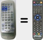 Comando &agrave; dist&acirc;ncia substituto de AXD7224 (CU-XR056)