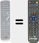 Comando à distância substituto de VH-MS470BT