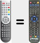 Comando &agrave; dist&acirc;ncia substituto de REMCON1372