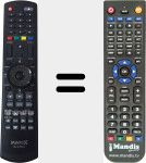 Comando à distância substituto de DSL19V2WCD