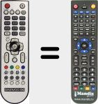 Comando à distância substituto de Z7G187R