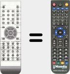 Comando à distância substituto de DSL15T1TD