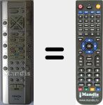 Comando à distância substituto de RC933 (3990855003)