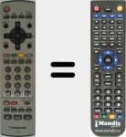 Comando à distância substituto de EUR7628010AR