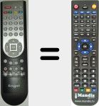 Comando à distância substituto de RS8100HD
