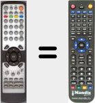 Comando à distância substituto de GTVL27W23HD
