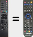 Comando à distância substituto de TP7 (759551795300)