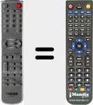 Comando à distância substituto de HT-R405