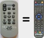 Comando à distância substituto de RM-V750U (LY21524002C)