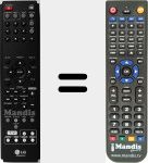 Comando à distância substituto de AKB36087607