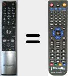 Comando à distância substituto de LG Signature (AKB75056001)