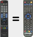 Comando à distância substituto de AKB72914279 (MI-AKB72914279)