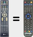 Comando à distância substituto de LD73A (MKJ39170804)