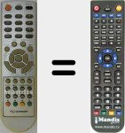 Comando à distância substituto de NITIA2259DVD-USBSD