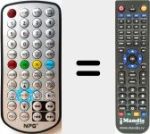 Comando &agrave; dist&acirc;ncia substituto de NPG007