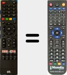 Comando &agrave; dist&acirc;ncia substituto de ODL32674HTIB-1