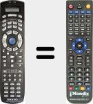 Comando à distância substituto de RC-390M (24140390B)