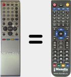 Comando à distância substituto de 076R0MT010