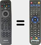 Comando &agrave; dist&acirc;ncia substituto de RC4749/01 (996510025848)