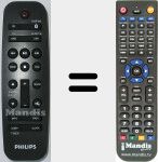 Comando à distância substituto de 996580006314