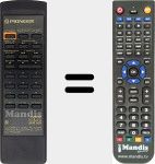 Comando &agrave; dist&acirc;ncia substituto de CU-PD046 (PWW1061)