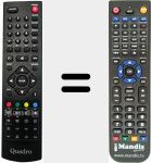 Comando à distância substituto de QUA003