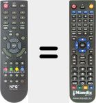 Comando &agrave; dist&acirc;ncia substituto de RC-50-B