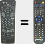 Comando à distância substituto de RC8X03NX