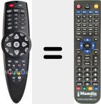 Comando à distância substituto de REMCON249