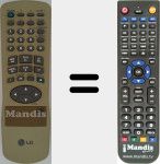 Comando &agrave; dist&acirc;ncia substituto de REMCON342