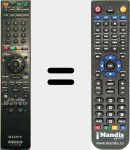 Comando &agrave; dist&acirc;ncia substituto de RM-ADP029 (148071511)