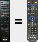 Comando &agrave; dist&acirc;ncia substituto de RMT-D259 (148917111)