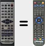 Comando &agrave; dist&acirc;ncia substituto de RRMCG0409AWSA